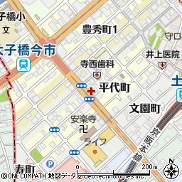 大阪府守口市平代町6-14周辺の地図