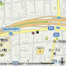 静岡県浜松市中央区中野町727周辺の地図