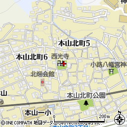 浄土宗　西光寺周辺の地図