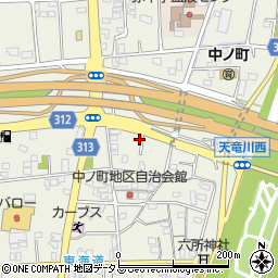 静岡県浜松市中央区中野町910周辺の地図