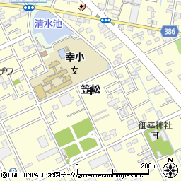 愛知県豊橋市西幸町笠松周辺の地図