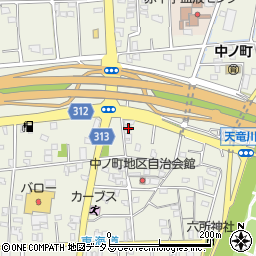 静岡県浜松市中央区中野町898周辺の地図