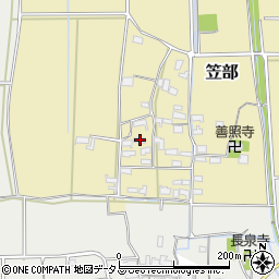 三重県伊賀市笠部515周辺の地図
