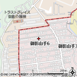 兵庫県神戸市東灘区御影山手6丁目8周辺の地図