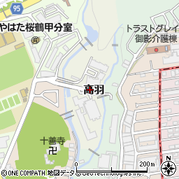 兵庫県神戸市灘区高羽滝ノ奥周辺の地図