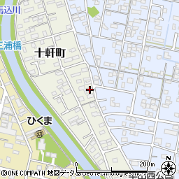 静岡県浜松市中央区十軒町759周辺の地図