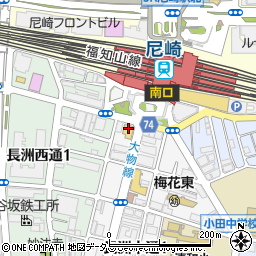 さかなや道場 JR尼崎駅南口店周辺の地図