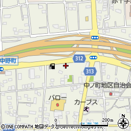 静岡県浜松市中央区中野町685周辺の地図