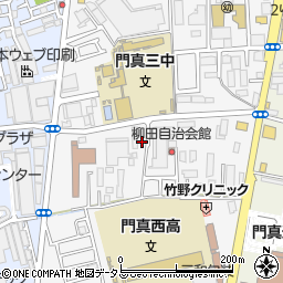 大阪府門真市柳田町周辺の地図