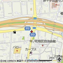 静岡県浜松市中央区中野町767周辺の地図