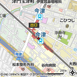 松屋 今津店周辺の地図