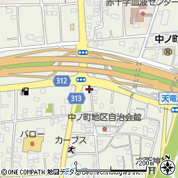 静岡県浜松市中央区中野町794周辺の地図