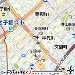 サイクルセンター　ジャンク太子橋店周辺の地図
