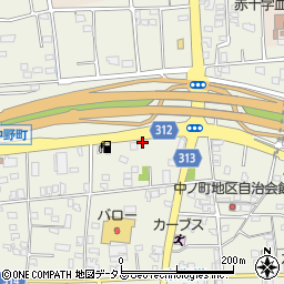 静岡県浜松市中央区中野町754周辺の地図