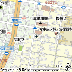 三重県津市桜橋2丁目95周辺の地図