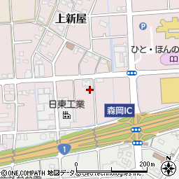 静岡県磐田市上新屋721周辺の地図