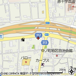 静岡県浜松市中央区中野町760周辺の地図