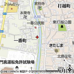 大阪府門真市一番町15-9周辺の地図
