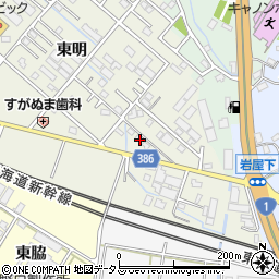 愛知県豊橋市東幸町東明25周辺の地図