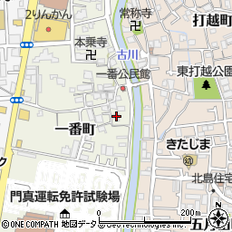 大阪府門真市一番町15-12周辺の地図