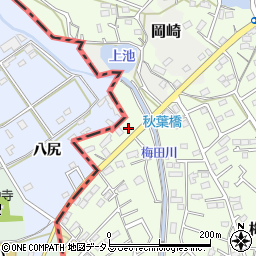 静岡県湖西市梅田610-1周辺の地図