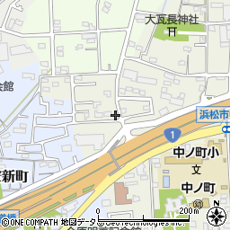 静岡県浜松市中央区中野町22周辺の地図