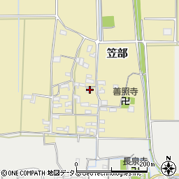 三重県伊賀市笠部505周辺の地図