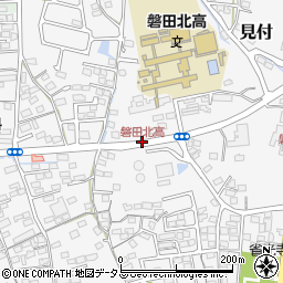 磐田北高周辺の地図