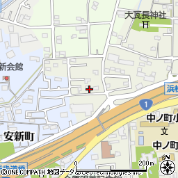 静岡県浜松市中央区中野町21周辺の地図