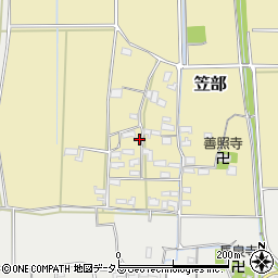 三重県伊賀市笠部499周辺の地図