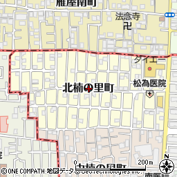 大阪府大東市北楠の里町周辺の地図