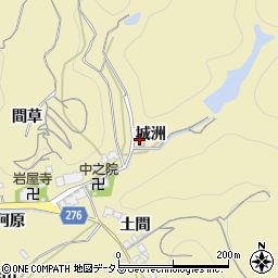 愛知県知多郡南知多町山海城洲周辺の地図