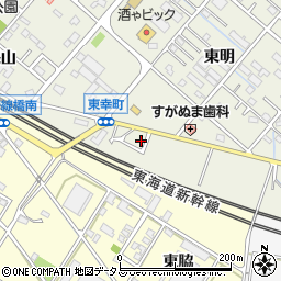 愛知県豊橋市東幸町東明81周辺の地図