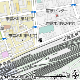 ＥＮＥＯＳ新大阪ＳＳ周辺の地図