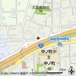 静岡県浜松市中央区中野町237周辺の地図