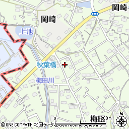 静岡県湖西市梅田626周辺の地図