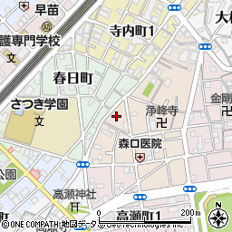 大阪府守口市大枝西町13周辺の地図