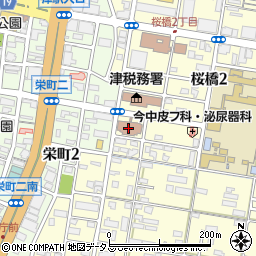 三重県国民健康保険団体連合会周辺の地図