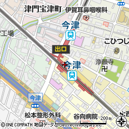 松屋今津店周辺の地図