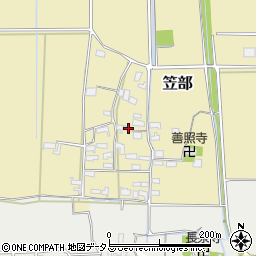 三重県伊賀市笠部491周辺の地図