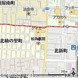 西日本電信電話四條畷単身寮周辺の地図