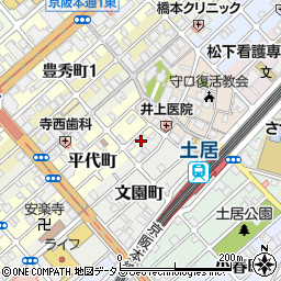 大阪府守口市平代町3周辺の地図