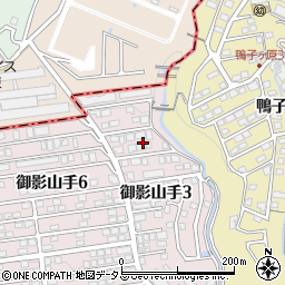 兵庫県神戸市東灘区御影山手3丁目16周辺の地図