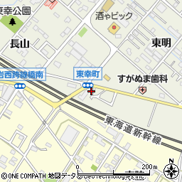 愛知県豊橋市東幸町東明114周辺の地図