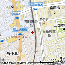 日本電子工業株式会社　大阪工場周辺の地図