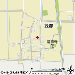 三重県伊賀市笠部489周辺の地図