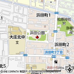 浜田公園周辺の地図