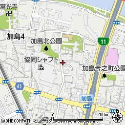 上辻町会館周辺の地図