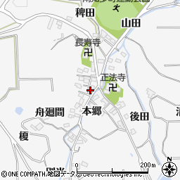 愛知県知多郡南知多町豊丘本郷周辺の地図
