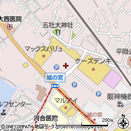 イオンタウン東加古川ショッピングセンター周辺の地図